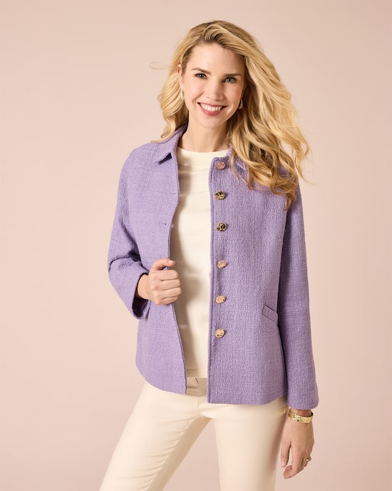 Produktabbildung für Bouclé-Blazerjacke