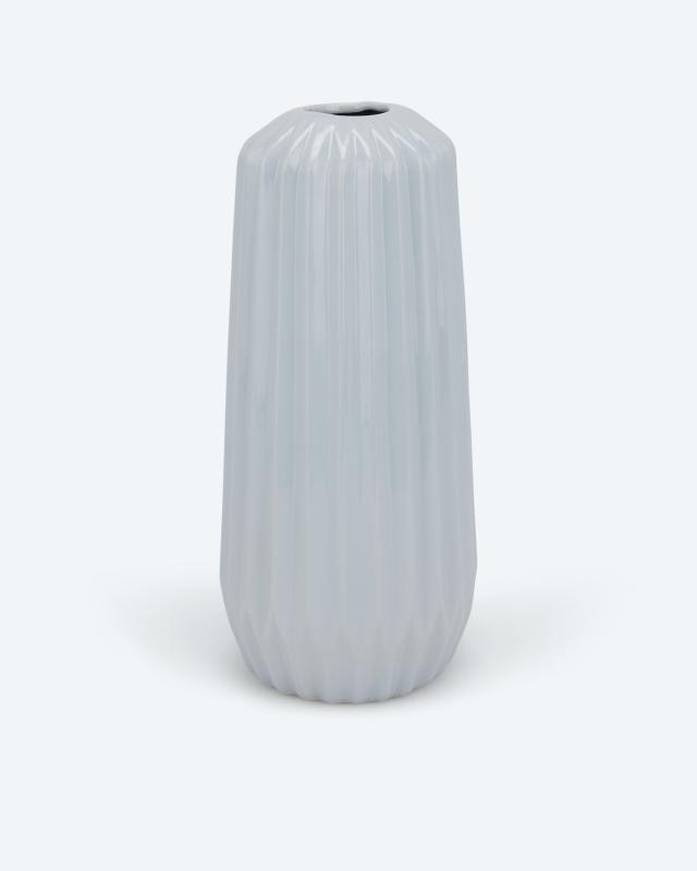 Vase im Streifendesign