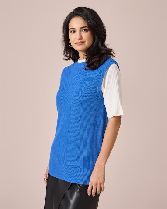 Produktabbildung für Ärmelloser Pullover