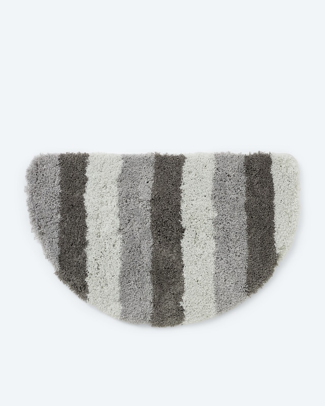 Mega Flausch Jacquard Badematte "Streifen"