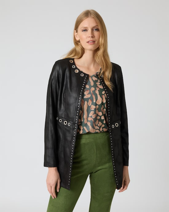 Produktabbildung für Jacke aus Velourslederimitat
