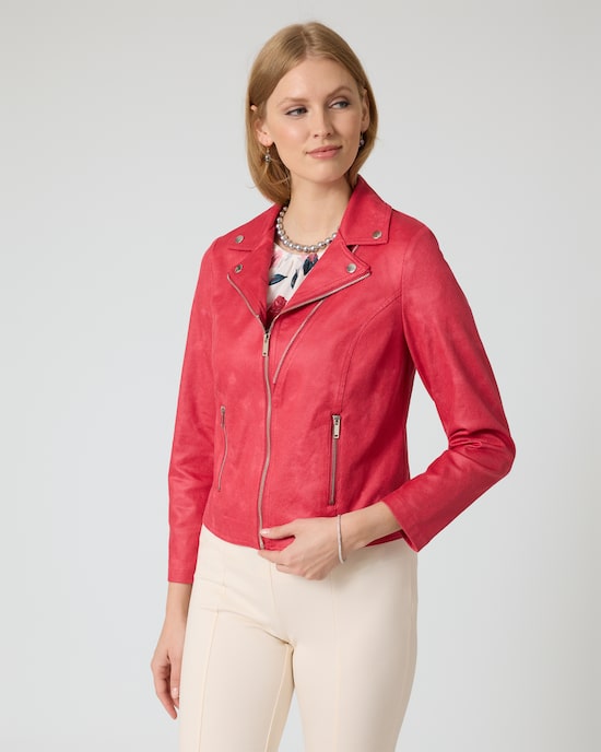 Produktabbildung für Jacke aus Velourslederimitat