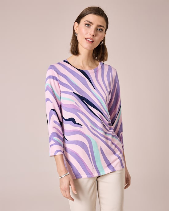 Produktabbildung für Pullover mit Grafikdruck