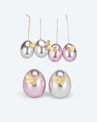 Produktabbildung 1 für Dekoeier "Shiny", 6er Set