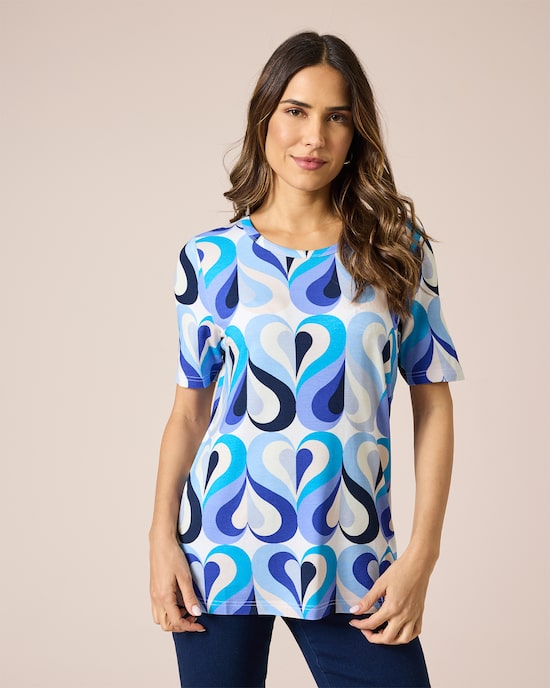 Produktabbildung für Shirt mit Herz-Motiv