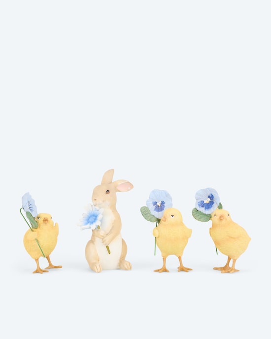 Produktabbildung für 4 Dekofiguren "Frühlingstiere"