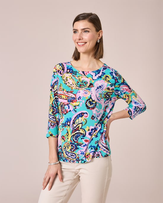 Produktabbildung für Shirt mit Paisleydruck