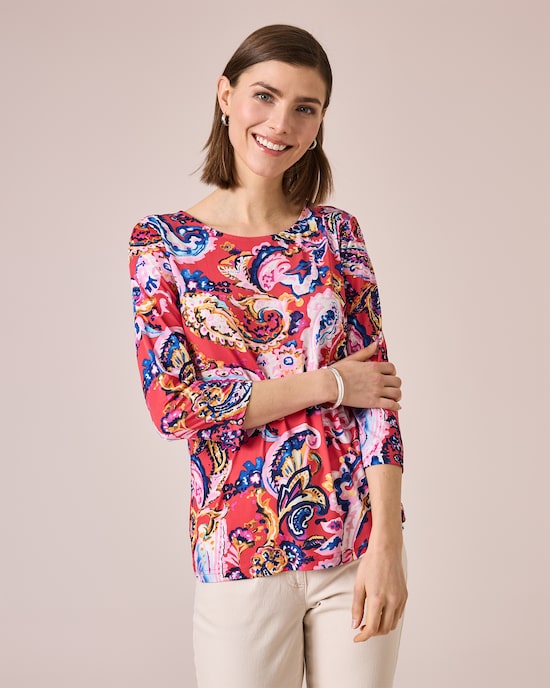 Produktabbildung für Shirt mit Paisleydruck