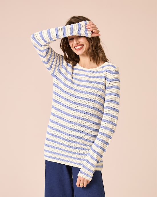 Produktabbildung für Pullover in Häkel-Optik