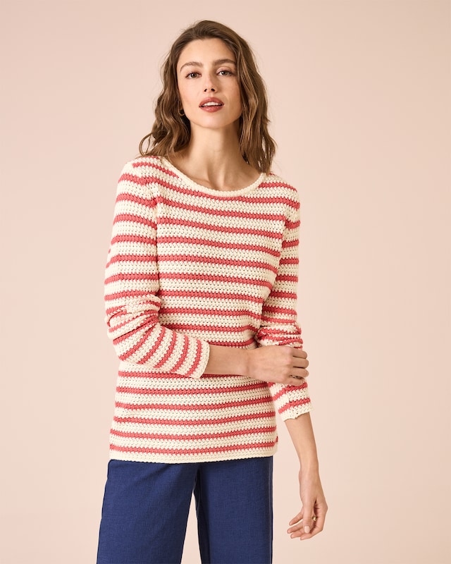 Pullover in Häkel-Optik