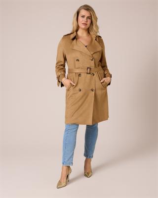 Produktabbildung 3 für Trenchcoat in Velours-Optik