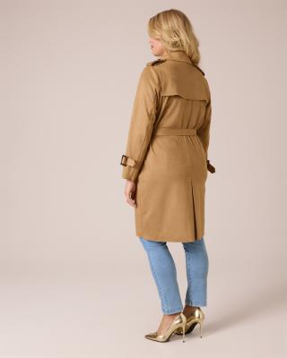 Produktabbildung 4 für Trenchcoat in Velours-Optik