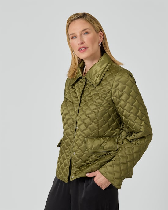 Produktabbildung für Steppjacke mit Kragen