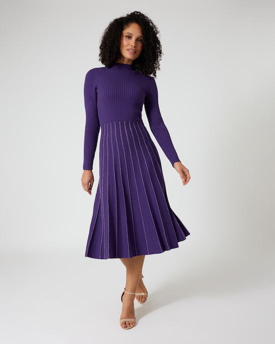 Produktabbildung für Kleid mit Glitzerstreifen