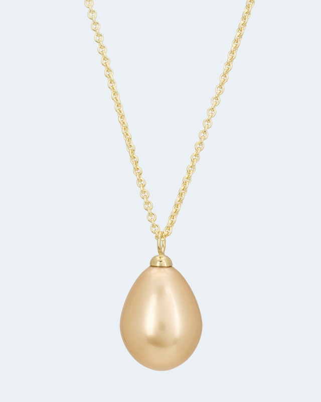 Kette + Anhänger mit MK-Perle 16 x 21mm