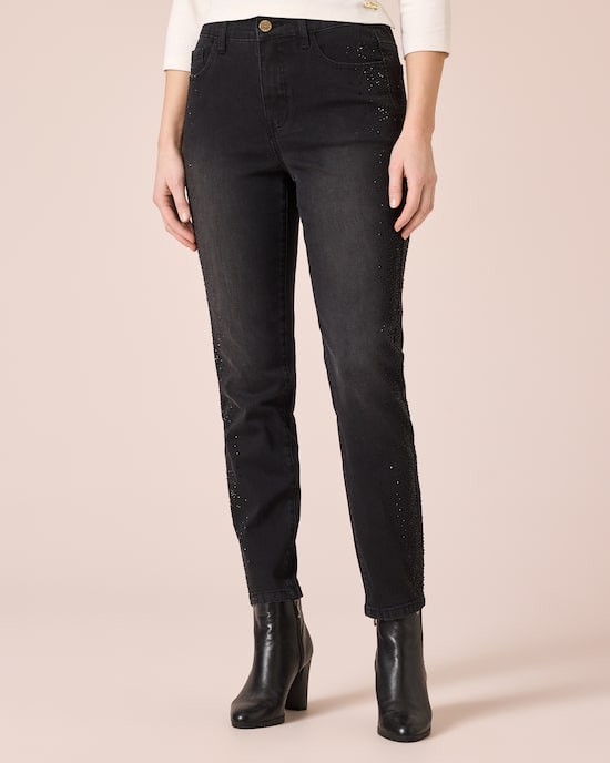 Produktabbildung für Jeans mit Strass-Deko