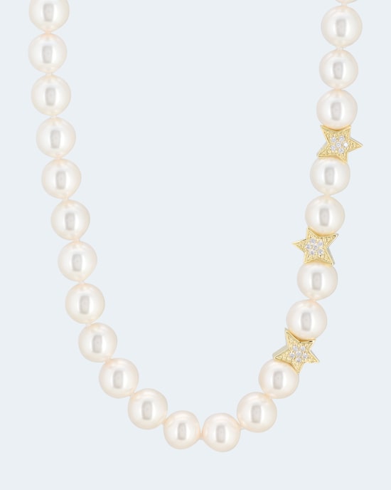 Produktabbildung für Collier MK-Perle 10 mm & Zirkonia