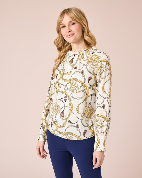 Produktabbildung für Bluse mit Kettendruck