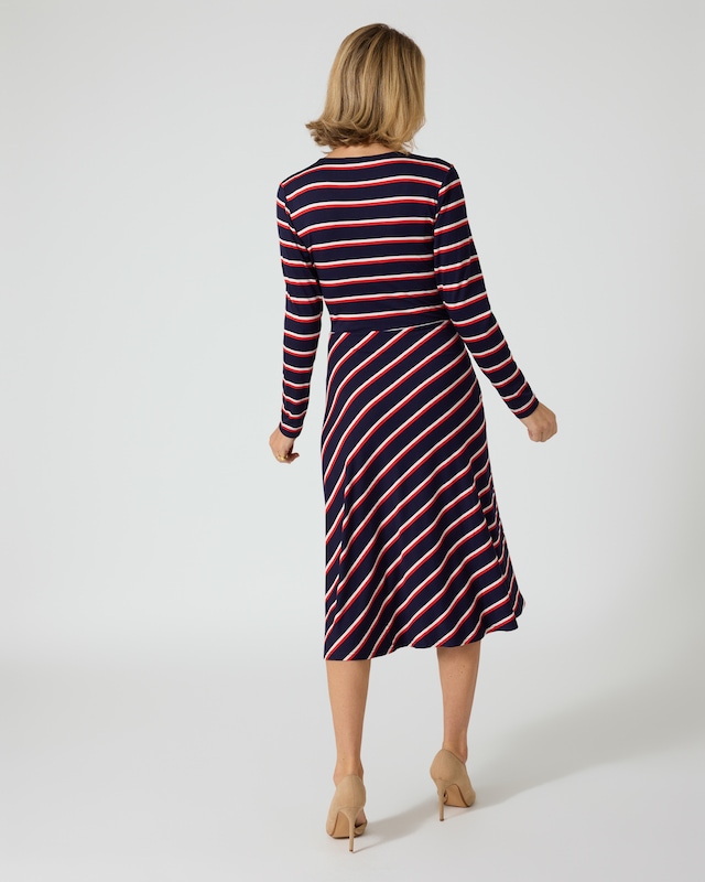 Kleid in Wickel-Optik