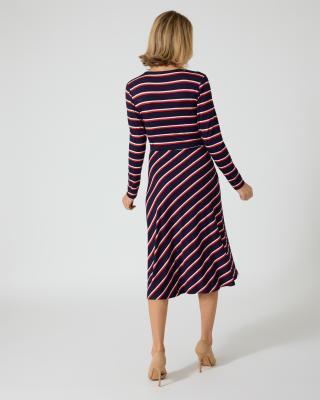 Kleid in Wickel-Optik