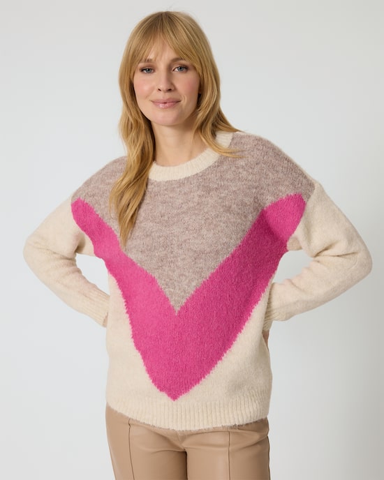 Produktabbildung für Pullover mit Farbkontrast
