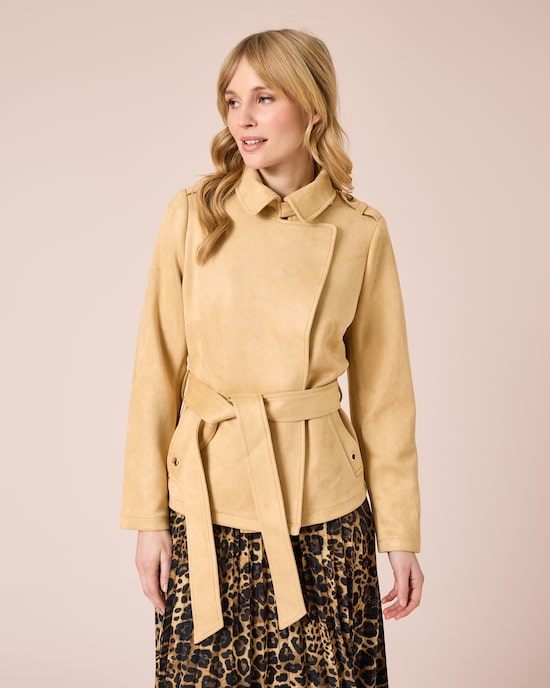 Produktabbildung für Jacke in Veloursleder-Optik
