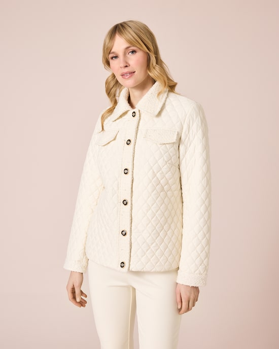 Produktabbildung für Steppjacke mit Bouclé-Besatz