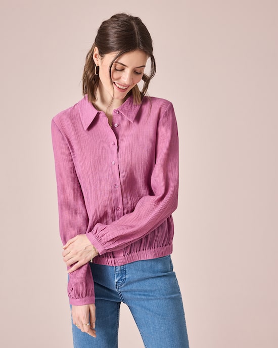 Produktabbildung für Bluse mit Hemdkragen