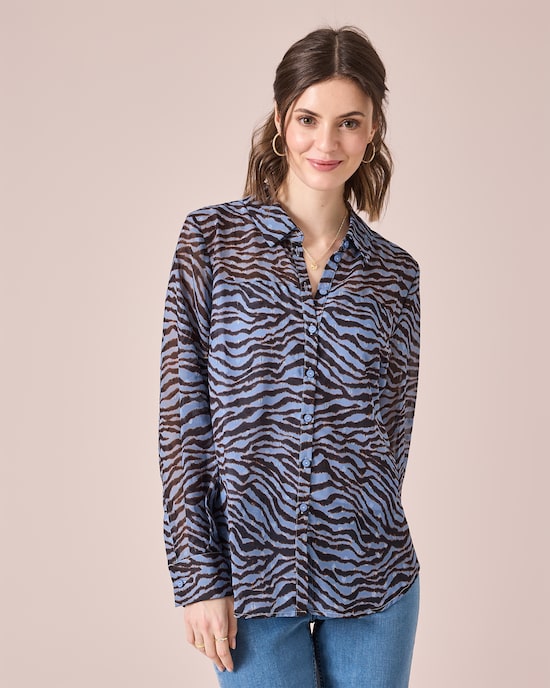Produktabbildung für Bluse mit Animalprint