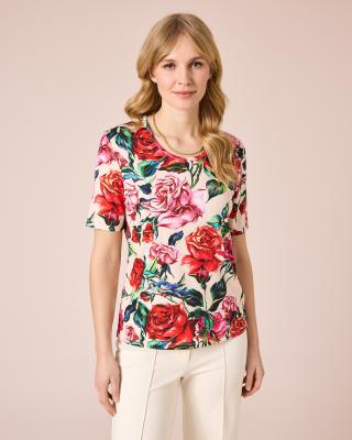 Produktabbildung 1 für Shirt mit Rosen-Print