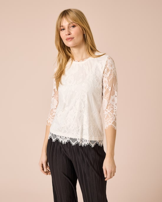 Produktabbildung für Shirt mit Spitze