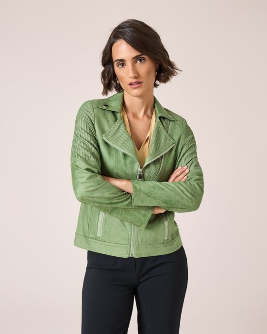 Produktabbildung für Jacke in Veloursleder-Optik