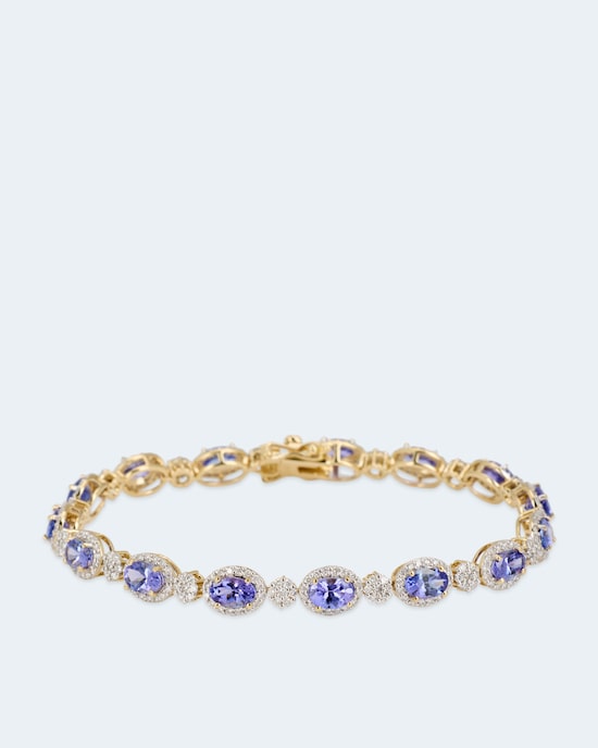 Produktabbildung für Armband mit Tansanit AAAA und Brillant