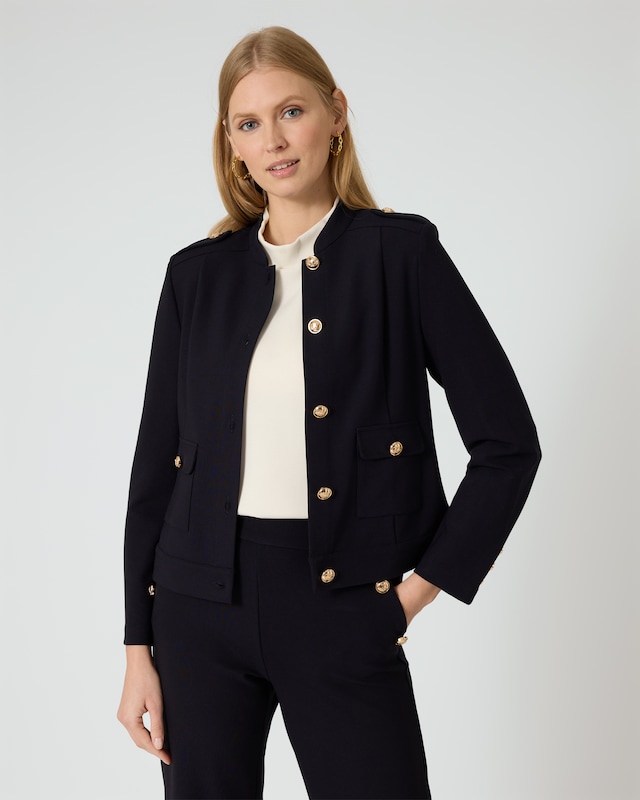 Couture Jacke mit Knopfdetails