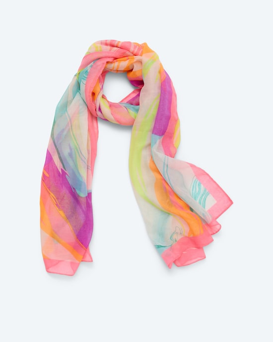 Produktabbildung für Schal mit Neon-Print