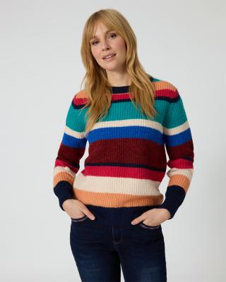 Produktabbildung 1 für Streifenpullover im Multicolor-Look