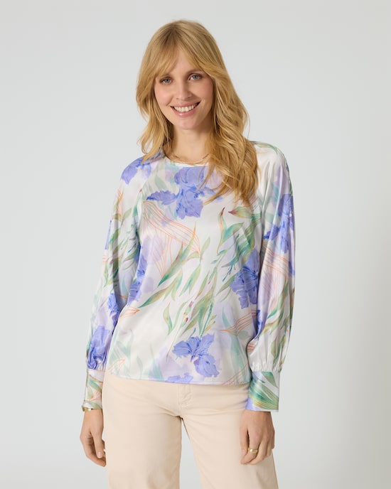 Produktabbildung für Bluse mit Blumendruck
