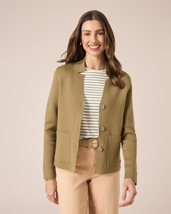 Produktabbildung für Double Face Strickblazer