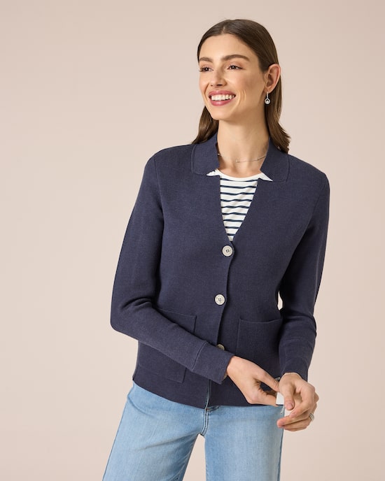 Produktabbildung für Double Face Strickblazer