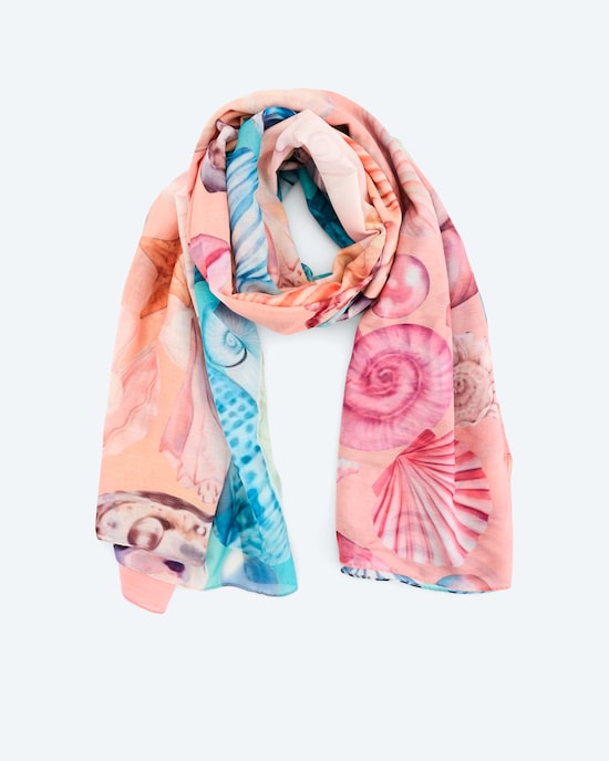 Produktabbildung für Schal mit Blumendruck