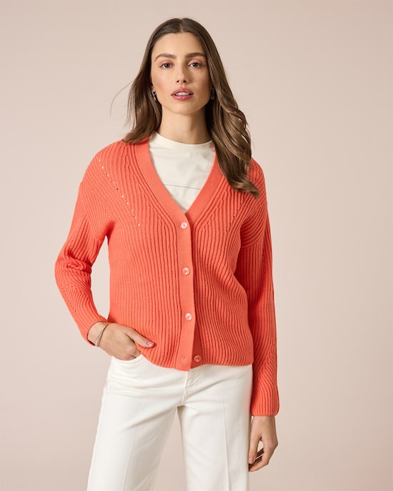 Produktabbildung für Cardigan mit Ajour-Details