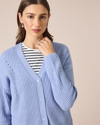 Produktabbildung 5 für Cardigan mit Ajour-Details