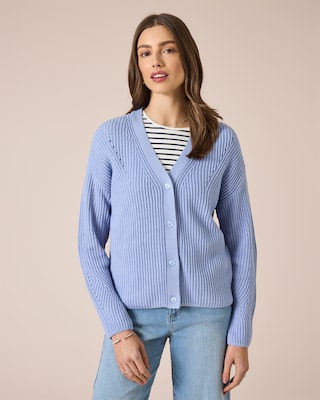 Produktabbildung 2 für Cardigan mit Ajour-Details