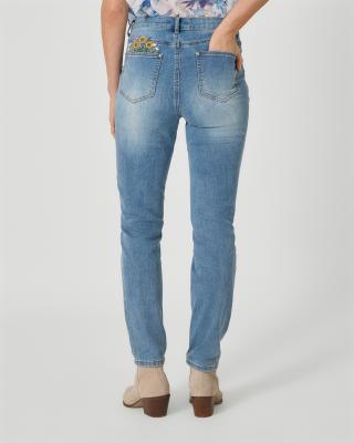 Produktabbildung 4 für Jeans mit Blumenstickerei