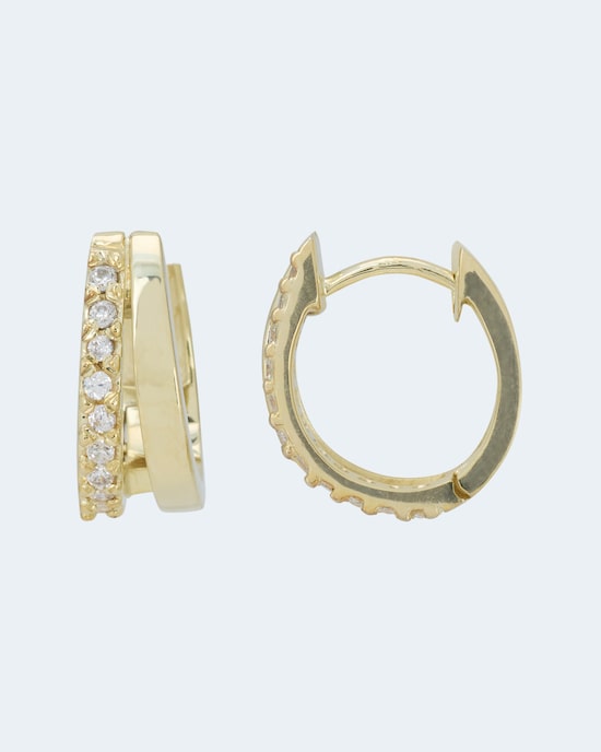 Produktabbildung für Brillantcreolen ca. 0,18 ct
