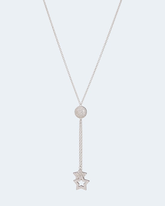 Produktabbildung für Stern-Collier mit Zirkonia