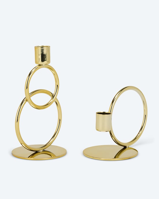 Produktabbildung für Kerzenständer "Ringe", 2tlg.