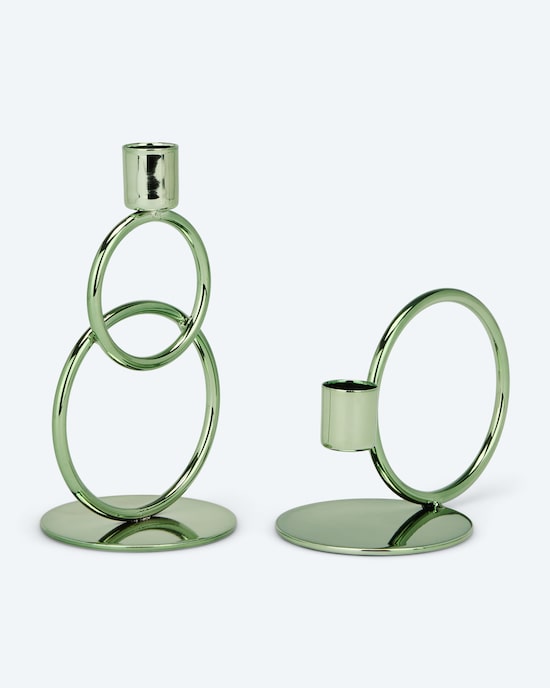 Produktabbildung für Kerzenständer "Ringe", 2tlg.