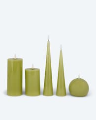 Produktabbildung für LED-Kerzen-Mix Glossy, 5tlg.