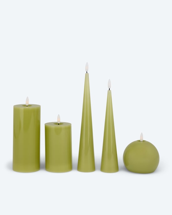 Produktabbildung für LED-Kerzen-Mix Glossy, 5tlg.